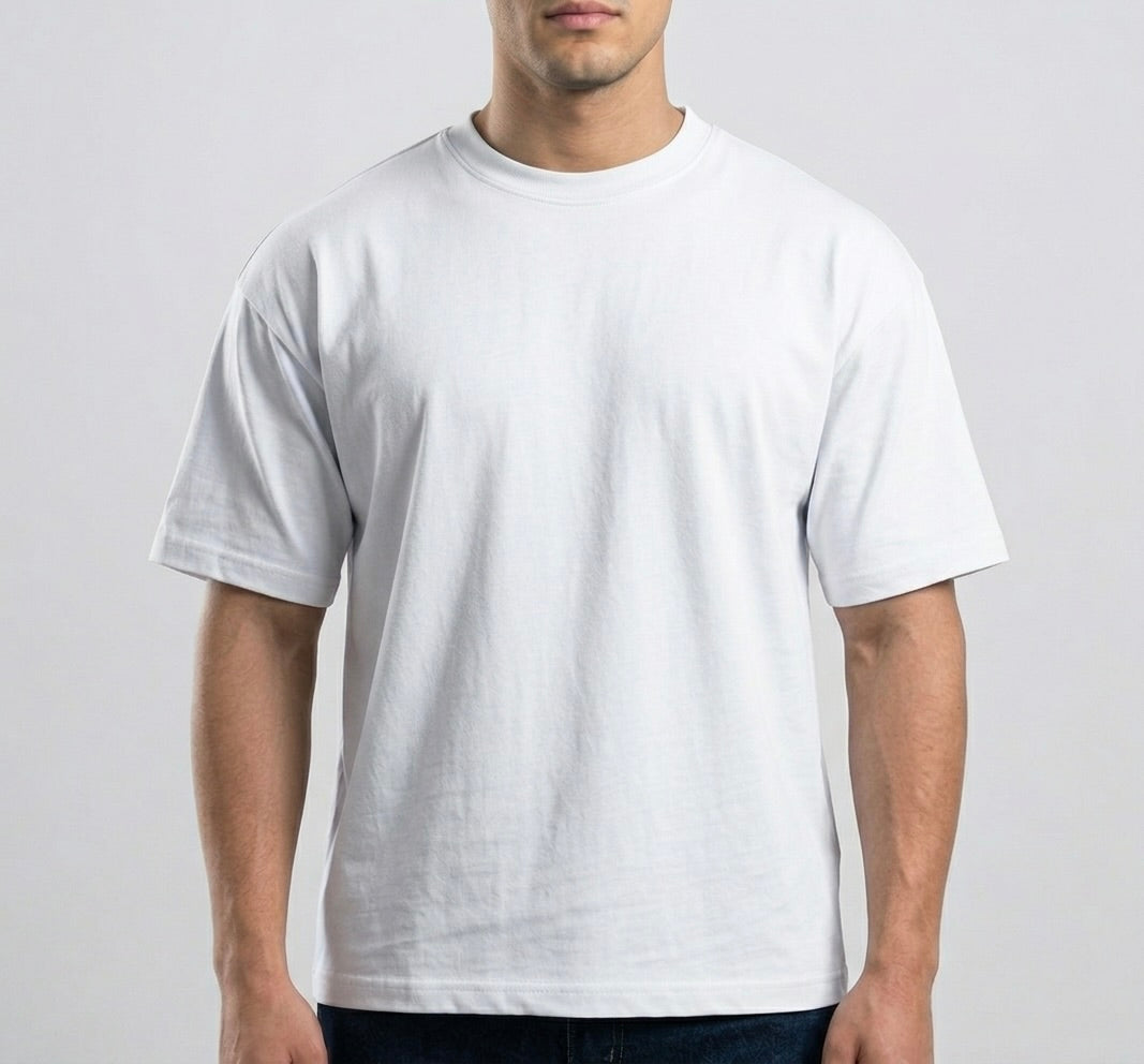 White Boxy-TShirt