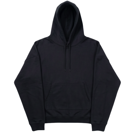BLACK OVER-SIZED HOODIE