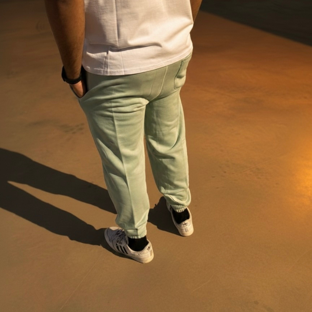 Mint Green Cuffed Sweatpant