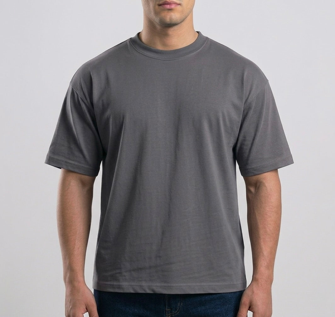 Dark Grey Boxy-TShirt