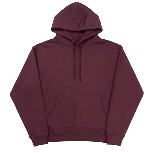 BURGUNDY OVER-SIZED HOODIE