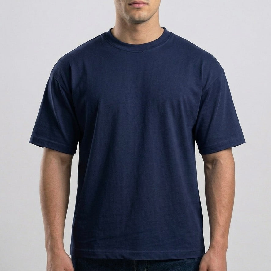 Navy Blue Boxy-TShirt