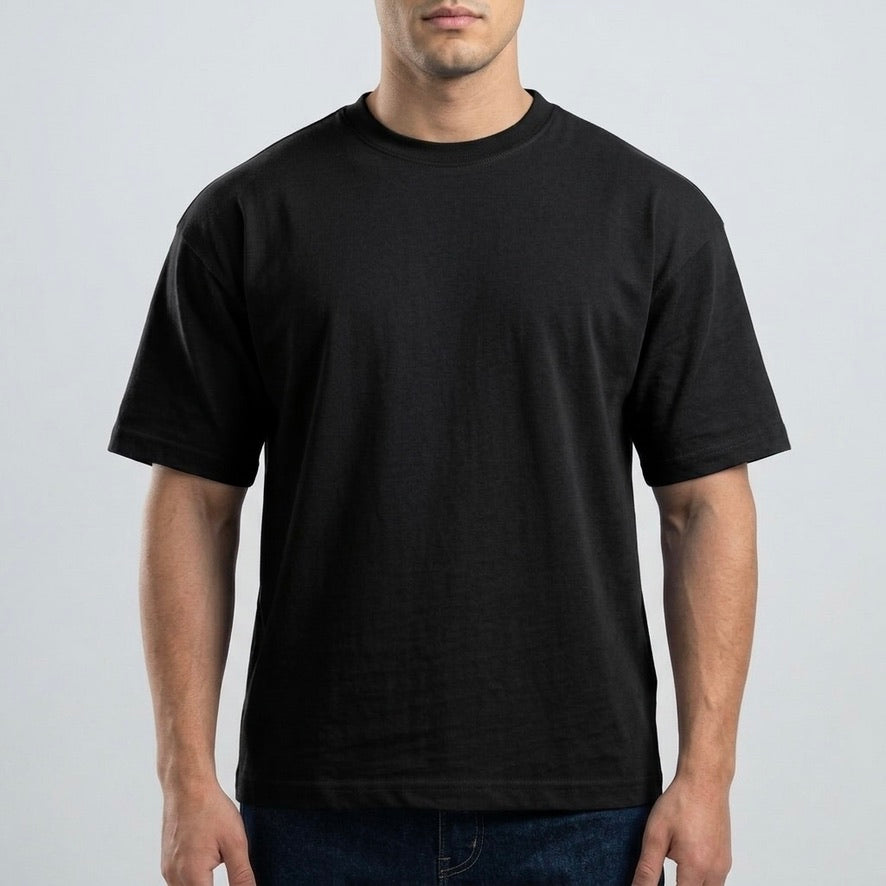 Black Boxy-TShirt