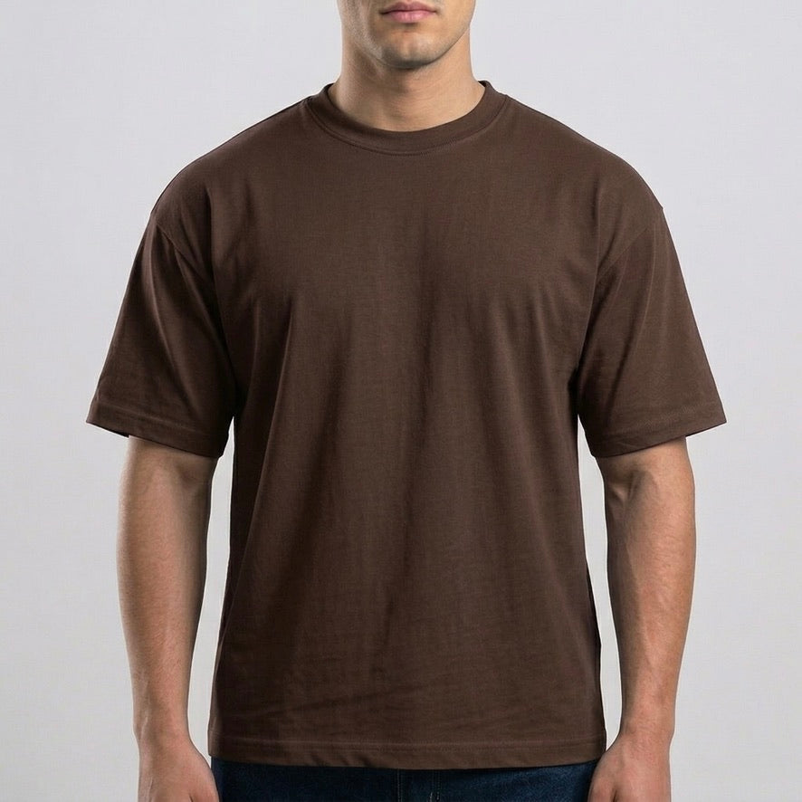 Dark Brown Boxy-TShirt