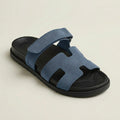 H Genuine Leather Slipper Male