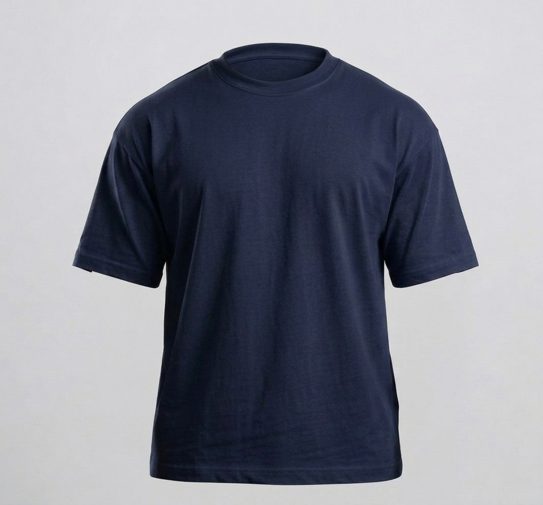 Navy Blue Boxy-TShirt
