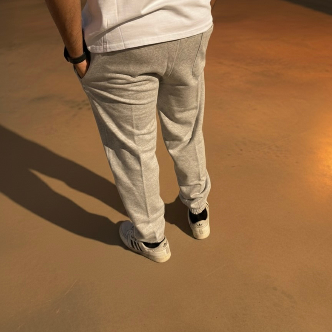 Ash Grey Cuffed Sweatpant
