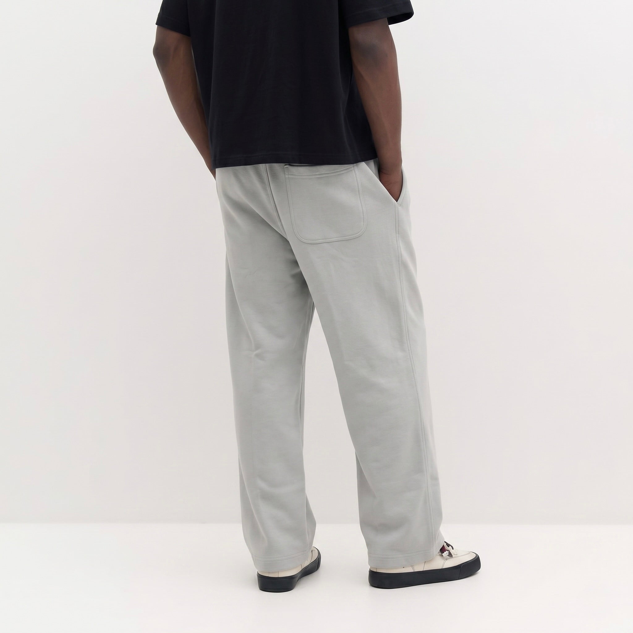 Silver Baggy Sweatpants