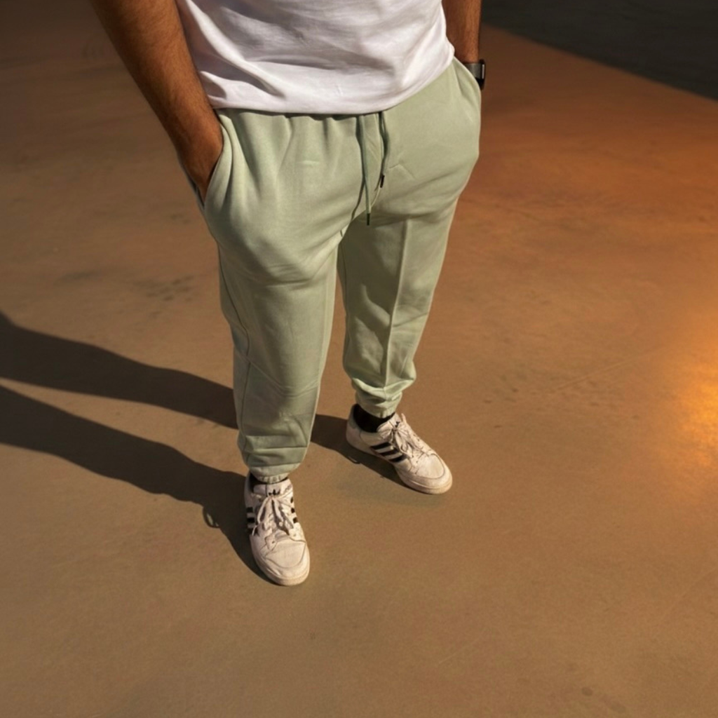 Mint Green Cuffed Sweatpant