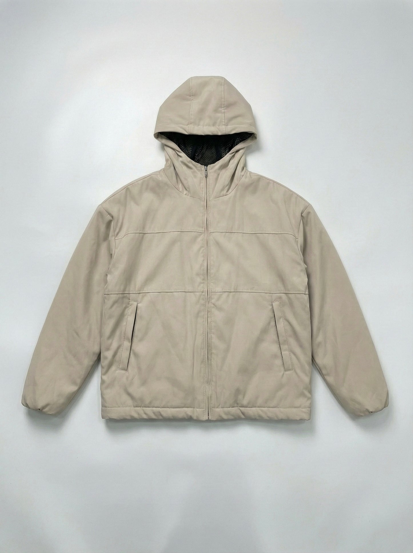 Beige Waterproof Rain Jacket