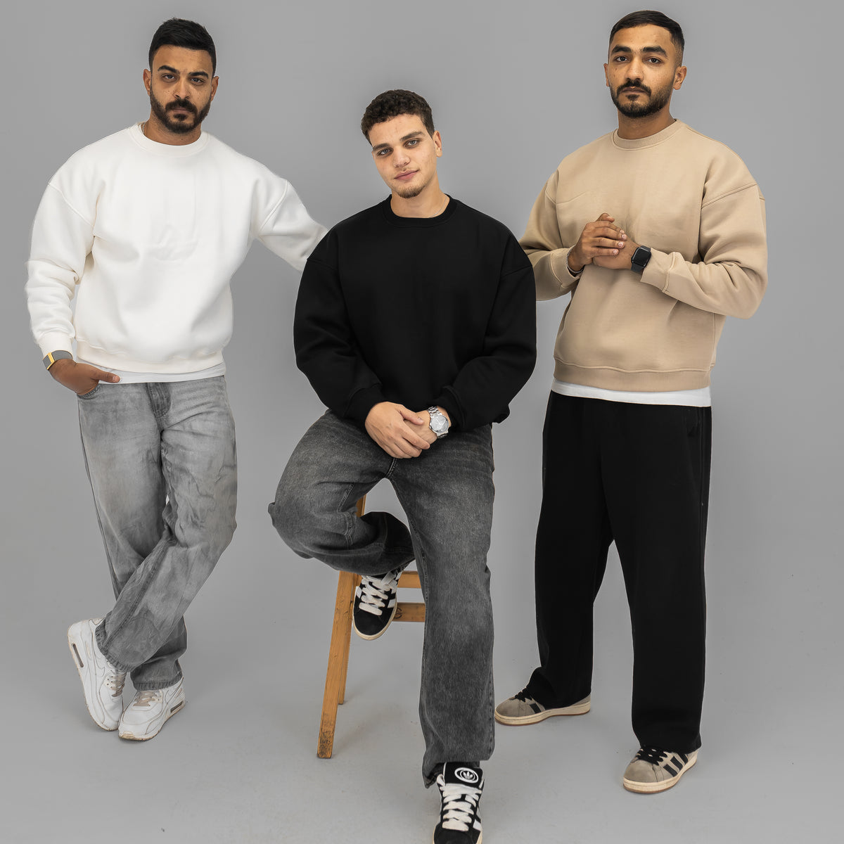 Beige Crewneck Sweater