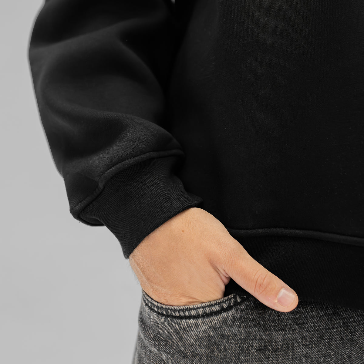 Black Crewneck Sweater