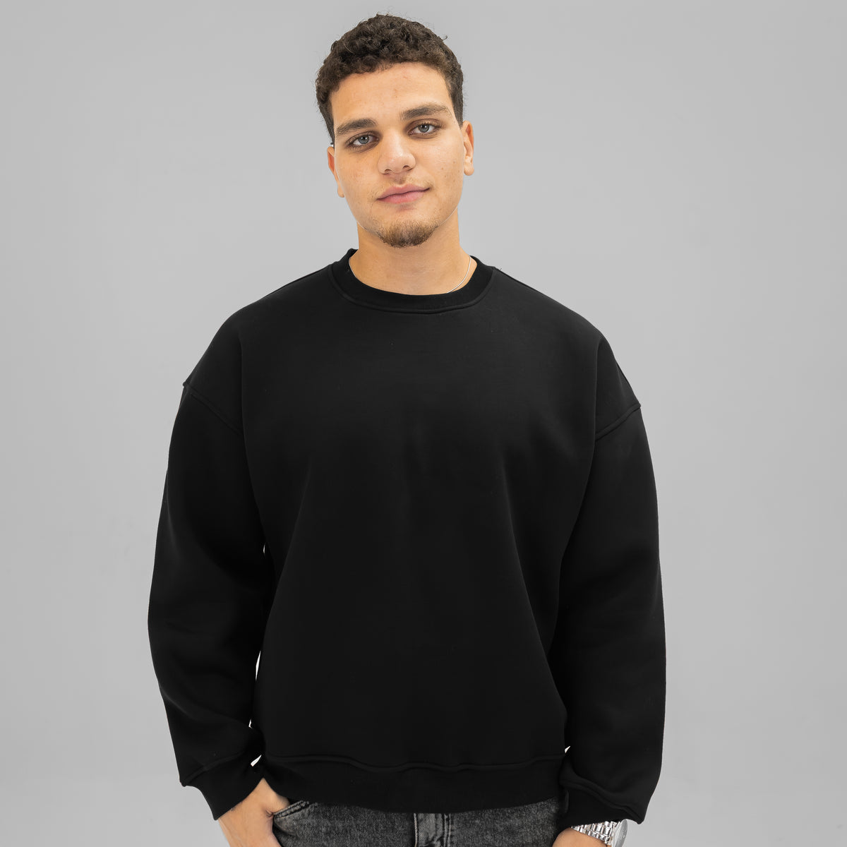 Black Crewneck Sweater