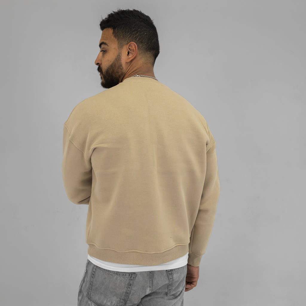 Beige Crewneck Sweater