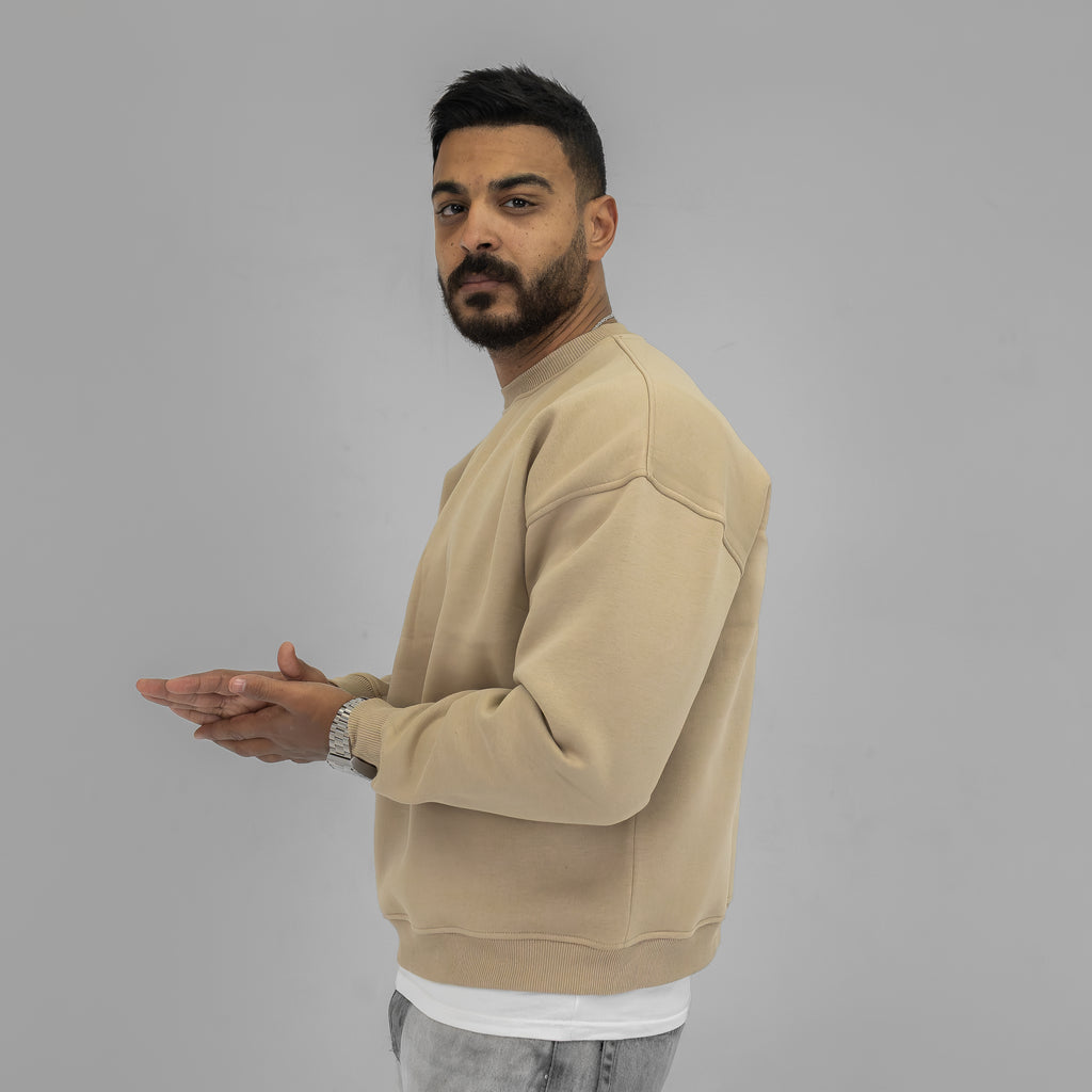 Beige Crewneck Sweater