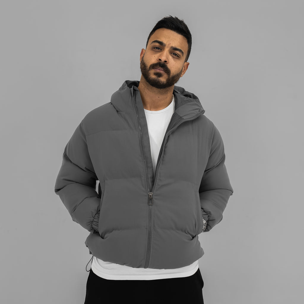 Grey Puffer Jacket