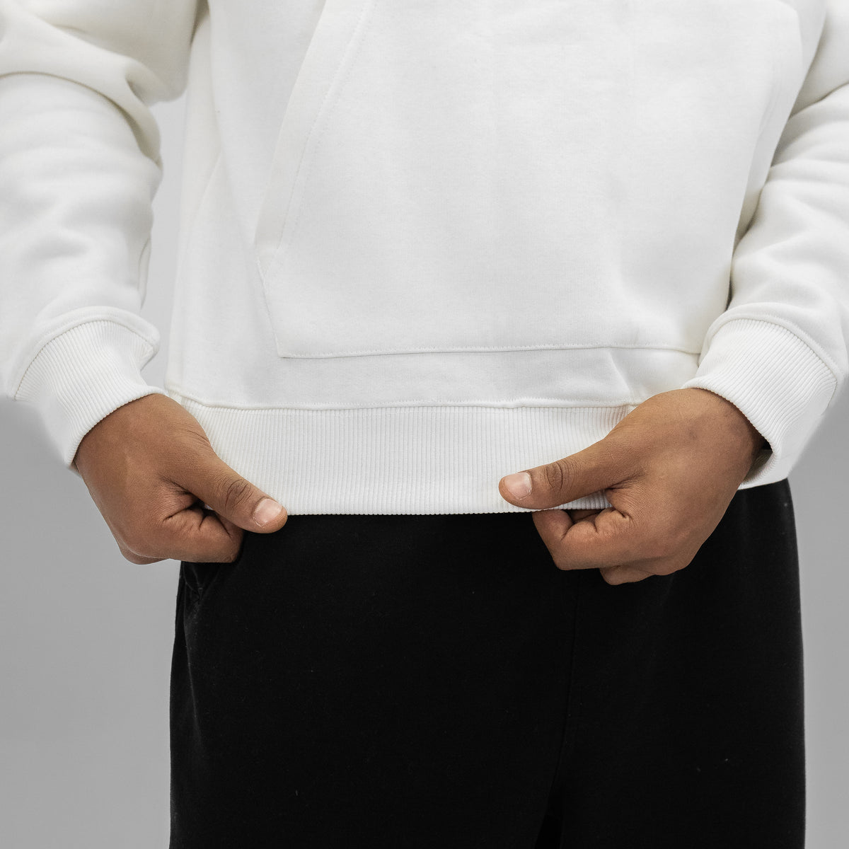 OFF-WHITE OVER-SIZED HOODIE