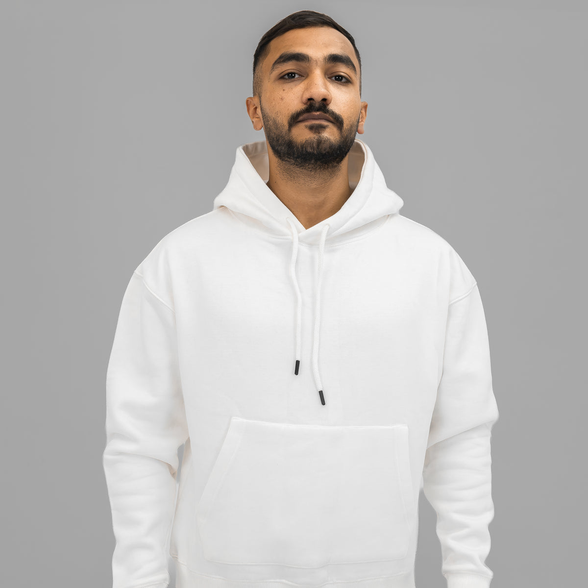 OFF-WHITE OVER-SIZED HOODIE