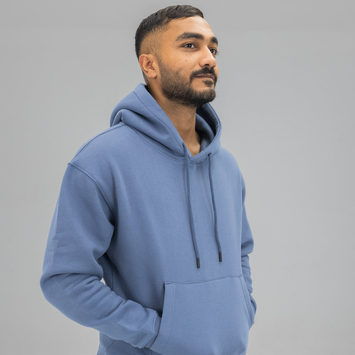 LIGHT-BLUE OVER-SIZED HOODIE