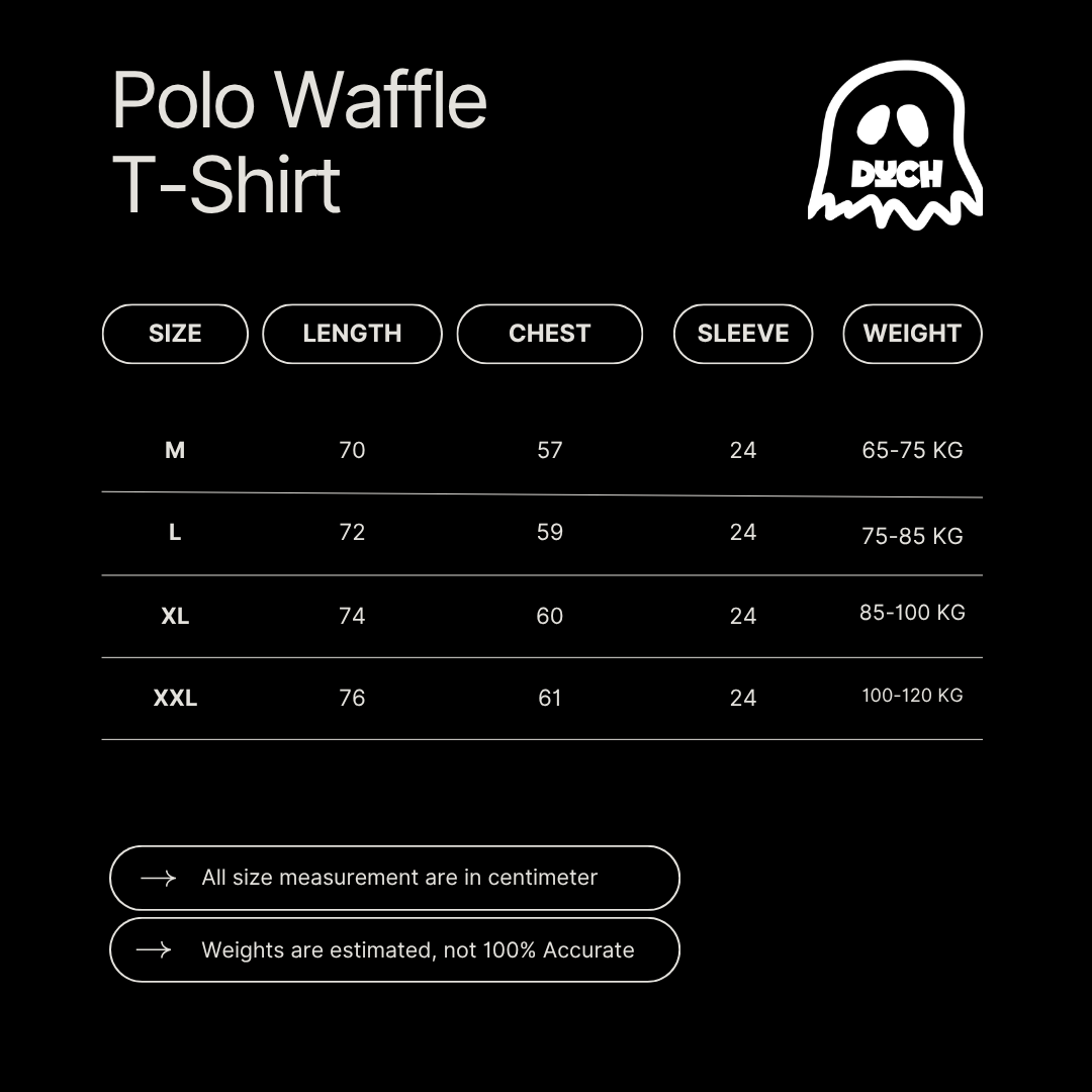 White Polo Waffle T-Shirt