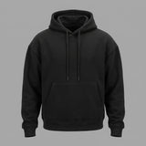 BLACK OVER-SIZED HOODIE