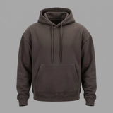 DARK BROWN OVER-SIZED HOODIE