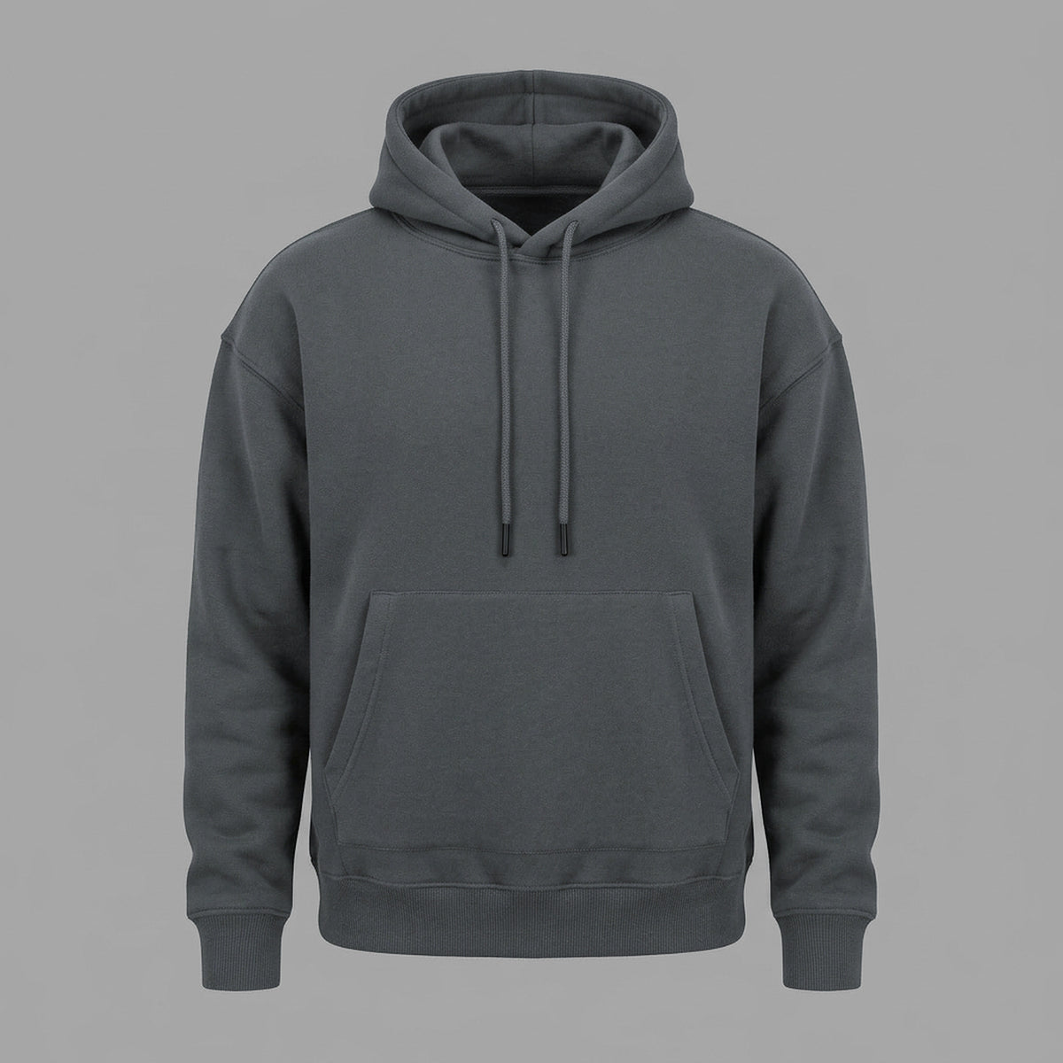 DARK-GREY OVER-SIZED HOODIE