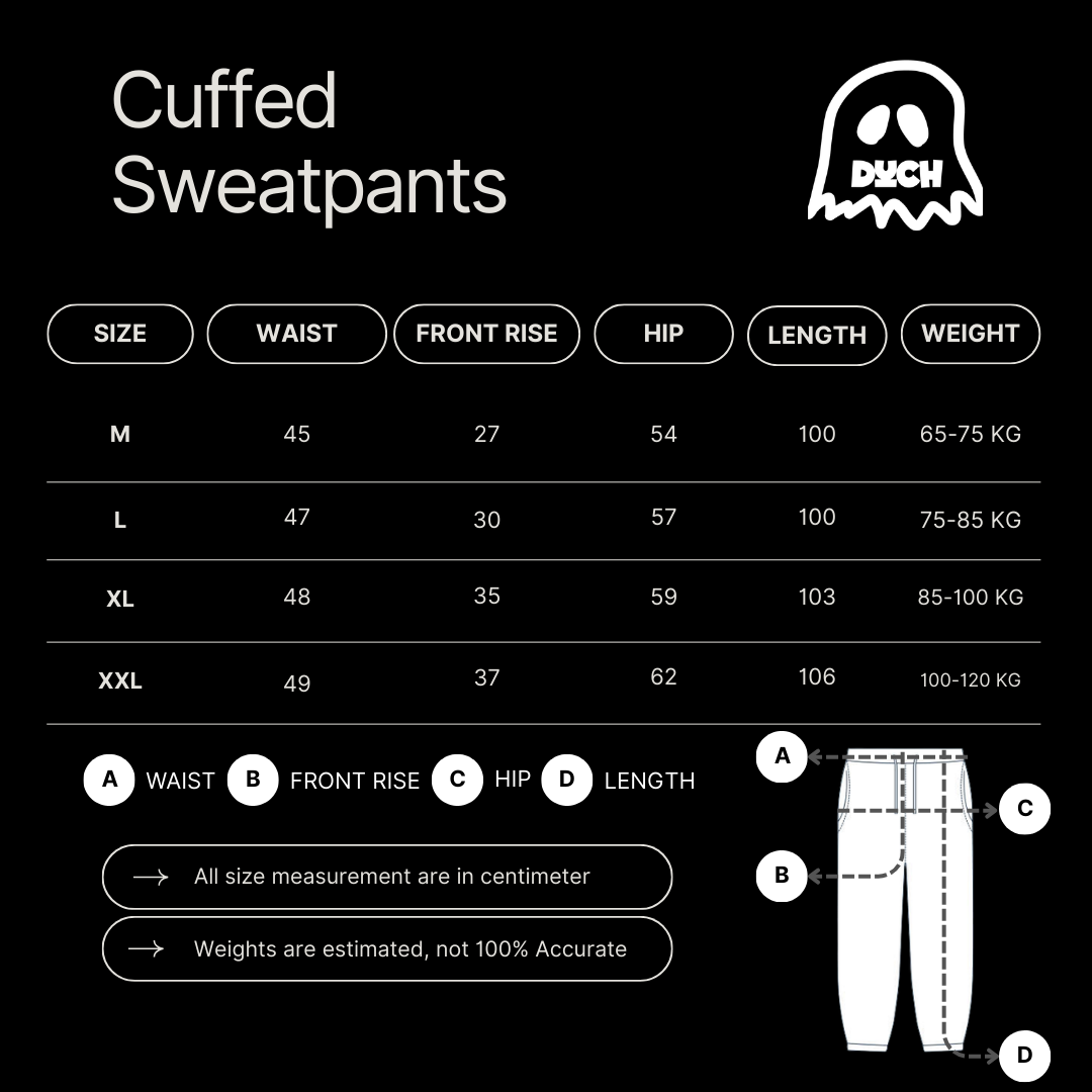 Black Cuffed Sweatpants